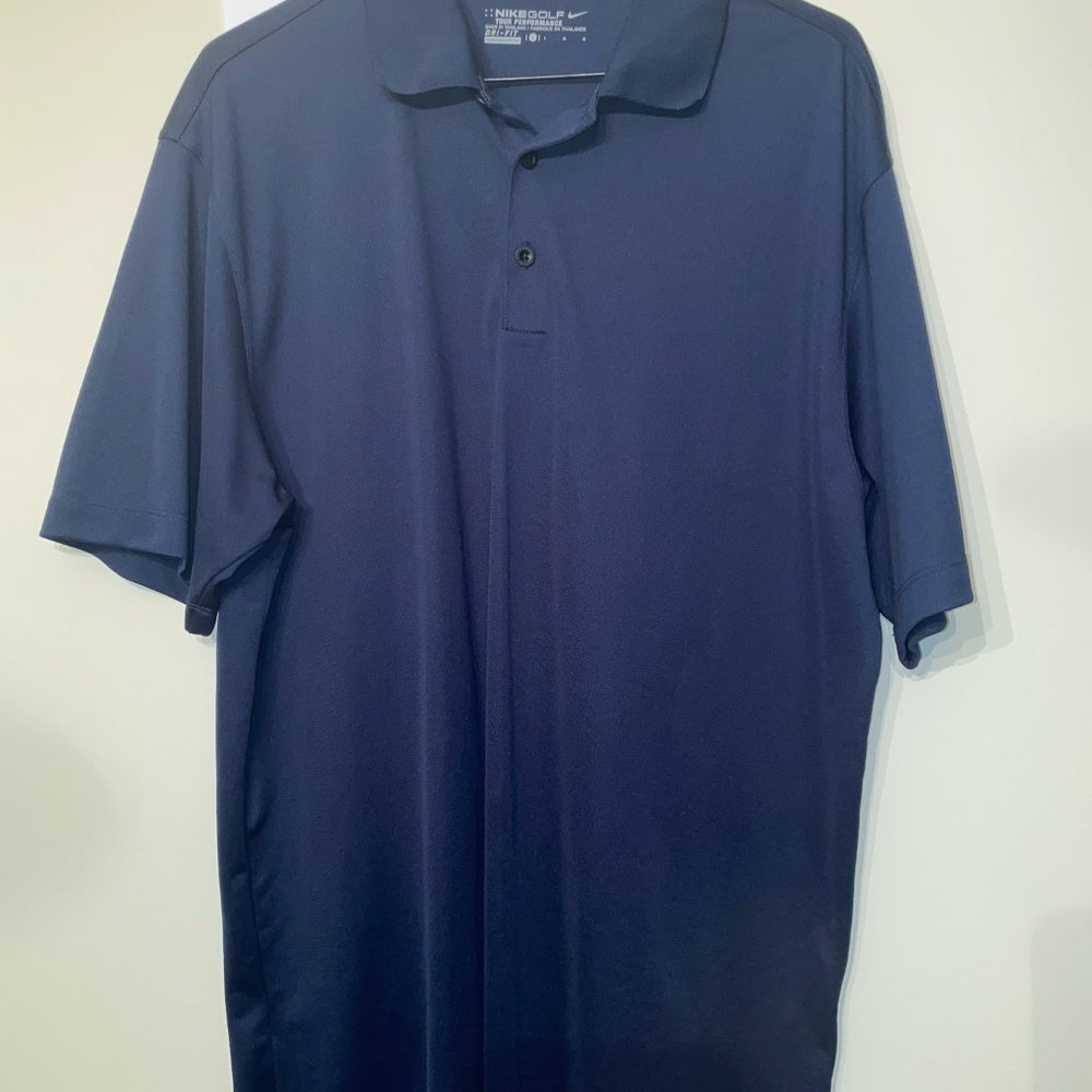 Nike Golf Tour performance Dri-Fit Blue
